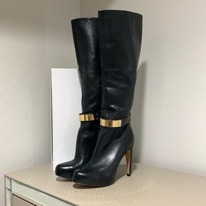 Sam Edelman Black Leather Boots.